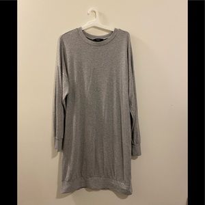 Grey sweater dress